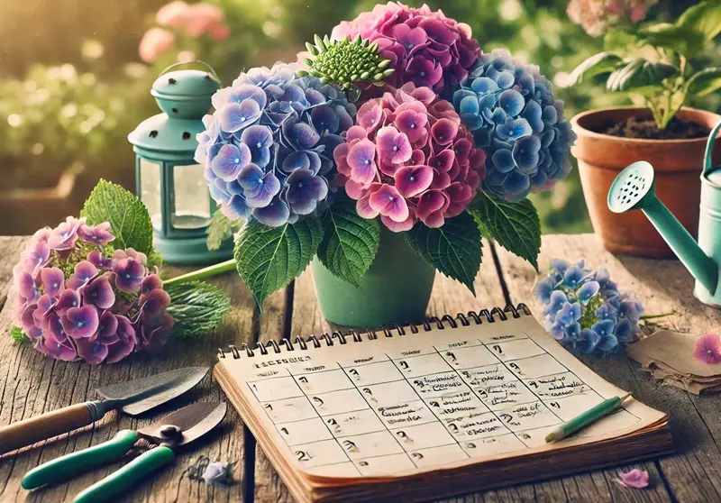 Hydrangea Care Calendar