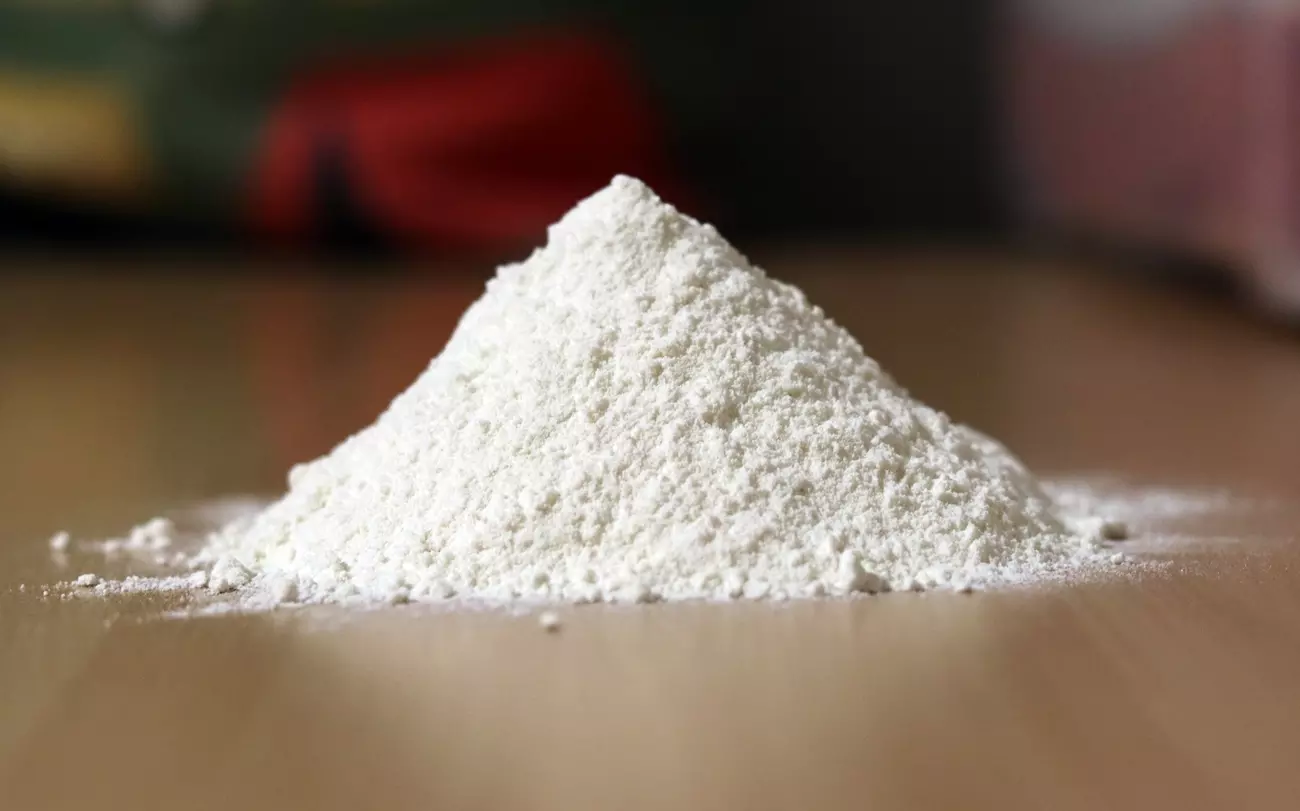 Diatomaceous earth in a pile