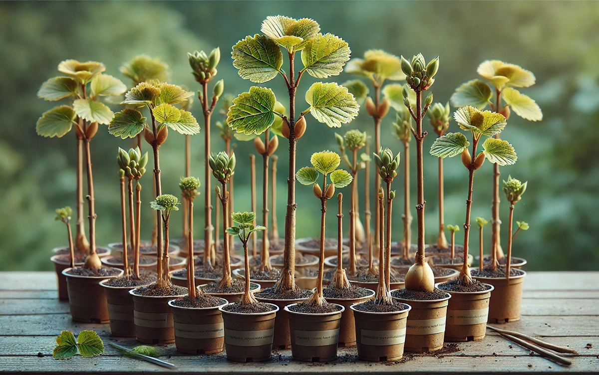Propagation cuttings of Oakleaf Hydrangea